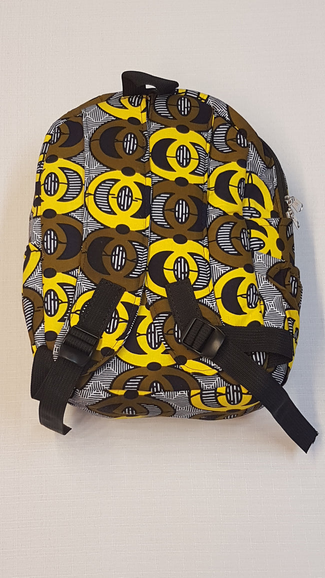 ÚJ KÜLÖNLEGES MINTÁS KÉTOLDALT KULACS TARTÓS,UNISEX HÁTIZSÁK-ISKOLA TÁSKA Main Image