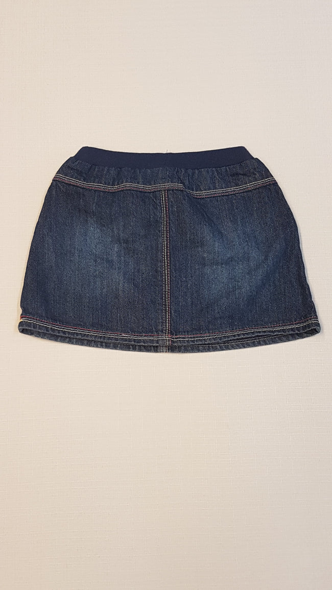 ÚJ GEORGE SZÍNES CÉRNAMINTÁS KISLÁNY FARMERSZOKNYA 80-86 Main Image