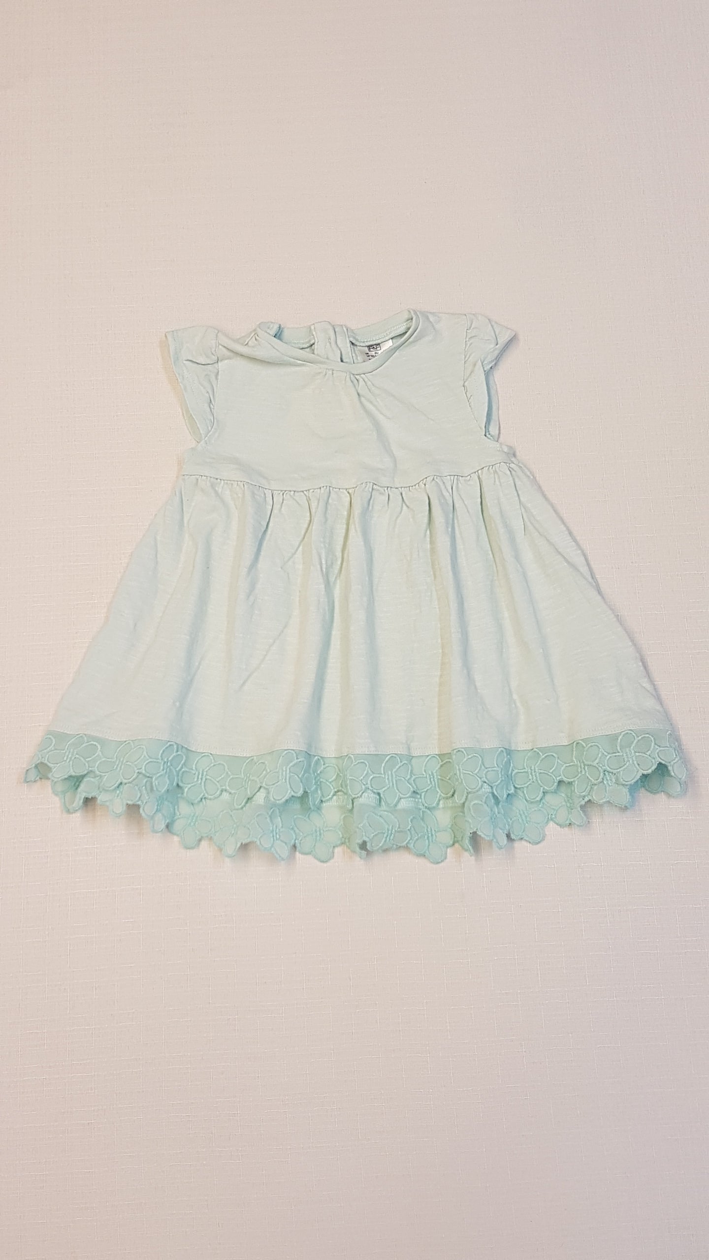 F&F CSINI,MENTA SZÍNŰ,PAMUT KISLÁNY RUHÁCSKA 62