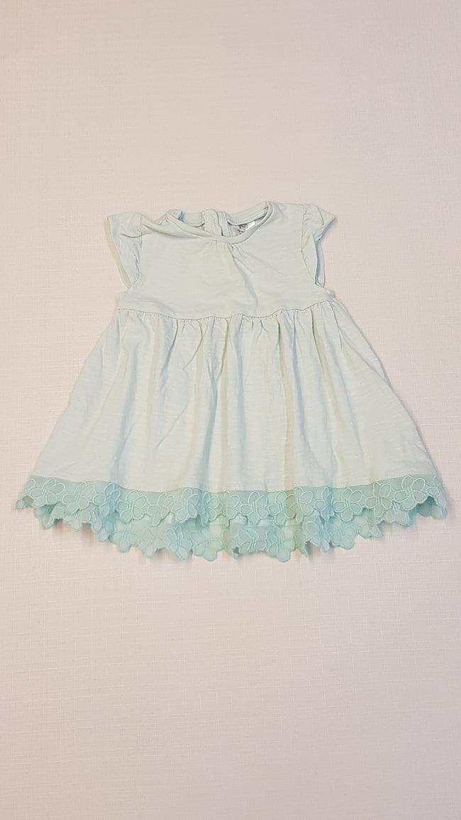 F&F CSINI,MENTA SZÍNŰ,PAMUT KISLÁNY RUHÁCSKA 62 Hover Image