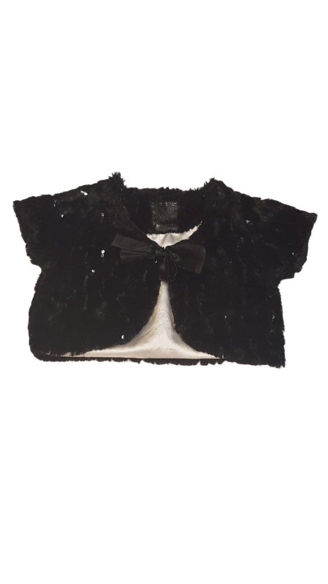 GIRL2GIRL ALKALMI,FLITTERES,SZŐRMÉS KISLÁNY BOLERÓ 110 Hover Image