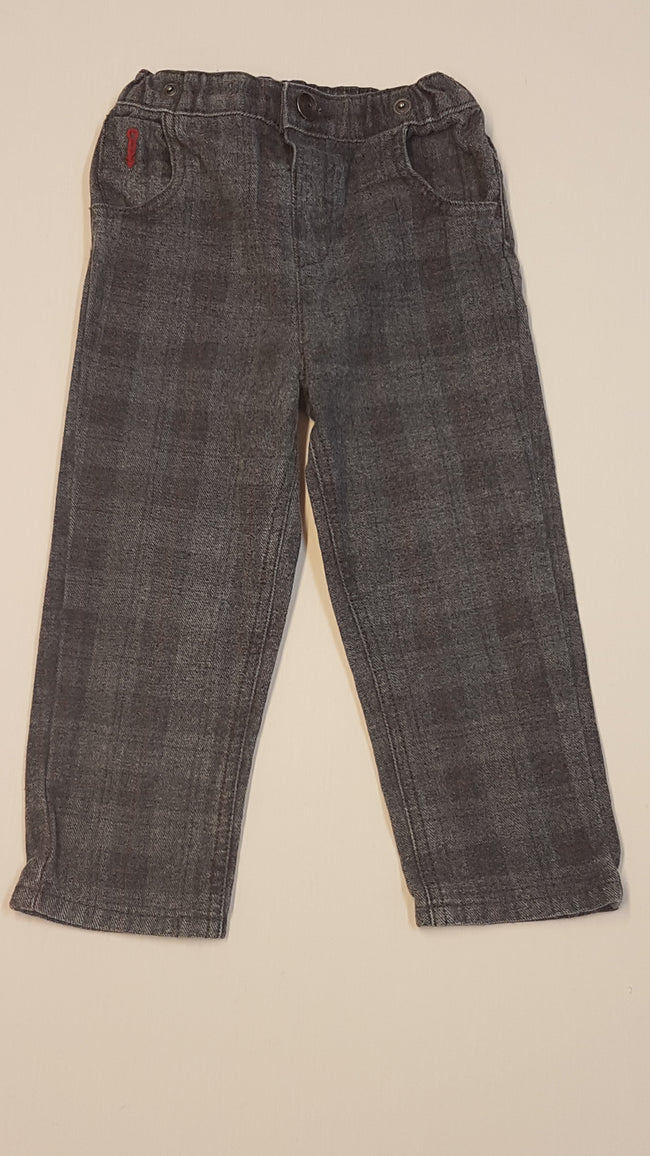 NUT MEG  ELEGÁNS KISFIÚ KOCKÁS NADRÁG 86-92 Hover Image