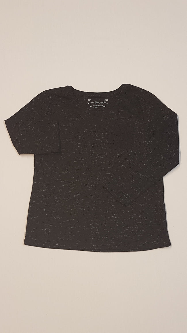 PRIMARK EZÜST SZÁLAS,CSILLOGÓS,CSINI KISLÁNY FELSŐ 104 Hover Image