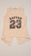 MAGIC GIRL BOSTON FELIRATÚ,PÚDER SZÍNŰ,TRENDI KISLÁNY PÓLÓ 158-164