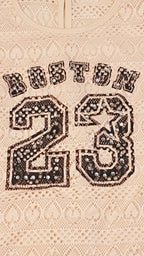 MAGIC GIRL BOSTON FELIRATÚ,PÚDER SZÍNŰ,TRENDI KISLÁNY PÓLÓ 158-164