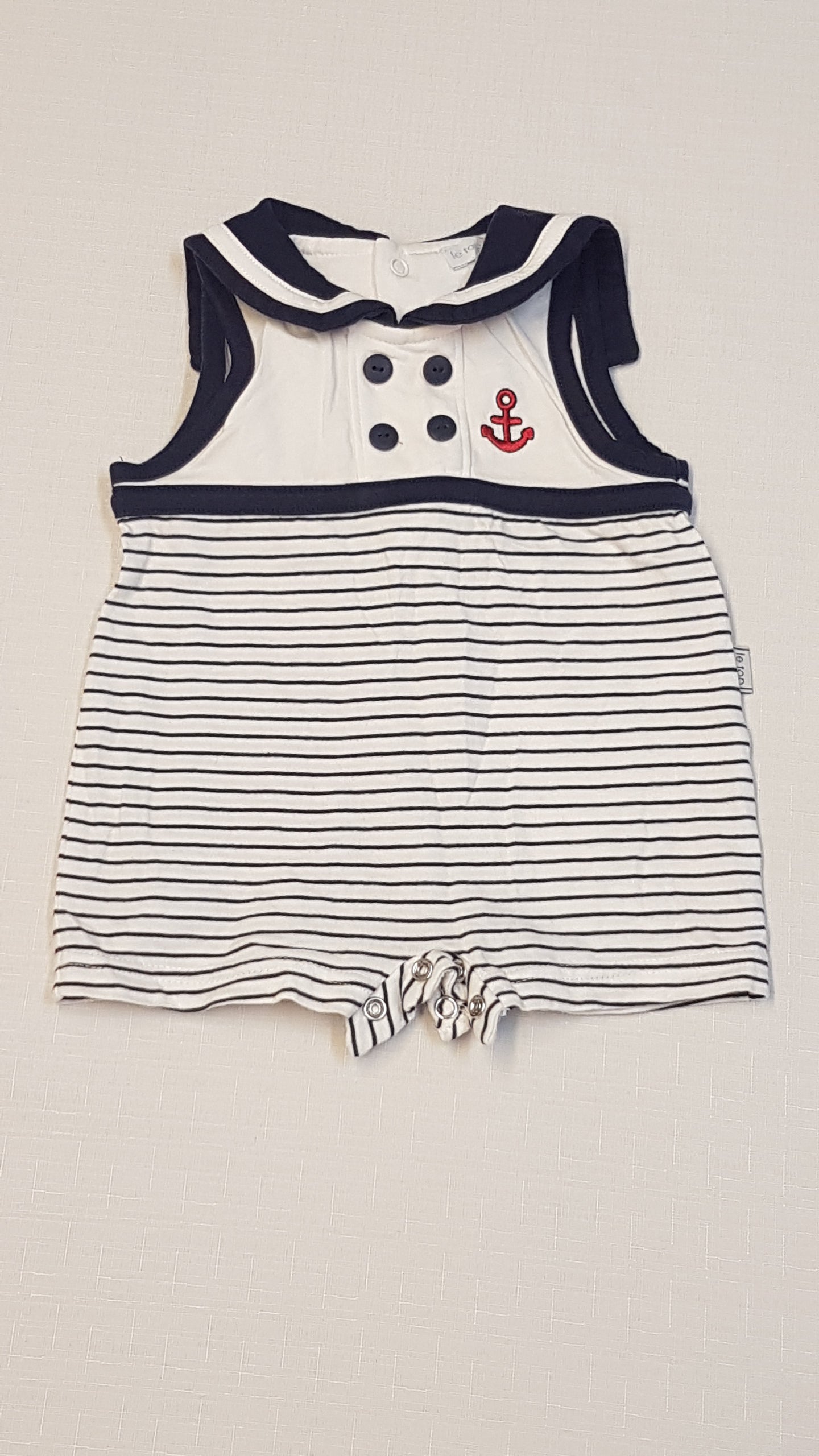 LE TOP BABY  NAGYON ÉDES MATRÓZOS KISFIÚ NAPOZÓ 50-56