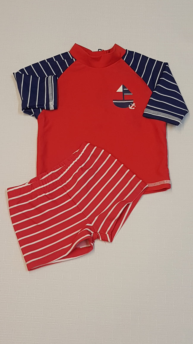 MINI CLUB   KÉT RÉSZES KISFIÚ FŪRDŐ SZETT 68 Hover Image