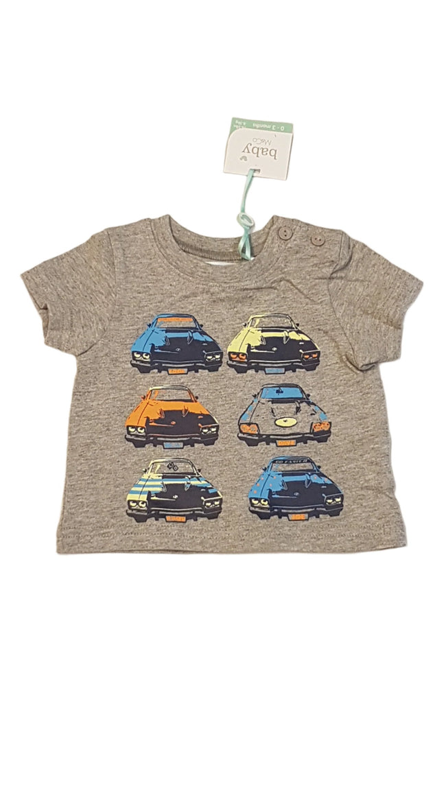 CÍMKÉS BABY M&CO AUTÓS TRENDI KISFIÚ PÓLÓ 56-62 Hover Image