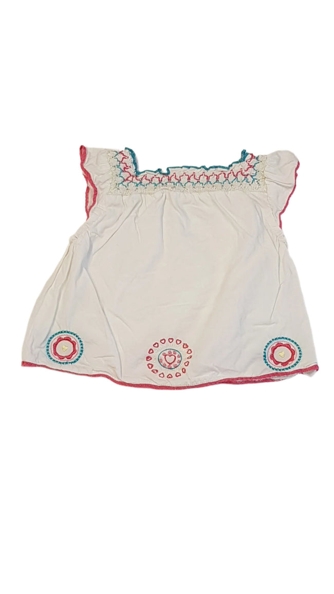 BUTTERFLY SZÍNES,HÍMZETT,SZÍVECSKÉS KISLÁNY TUNIKA RUHA 68 Main Image