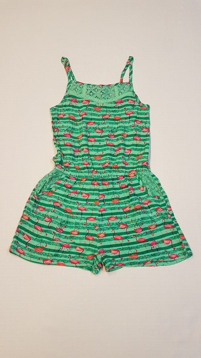 TU LENGE,PÁNTOS,FLAMINGÓS,NADRÁGSZOKNYÁS,KISLÁNY RUHA,KÉTOLDALT ZSEBES 122-140 Hover Image