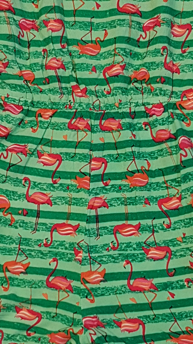 TU LENGE,PÁNTOS,FLAMINGÓS,NADRÁGSZOKNYÁS,KISLÁNY RUHA,KÉTOLDALT ZSEBES 122-140 Main Image