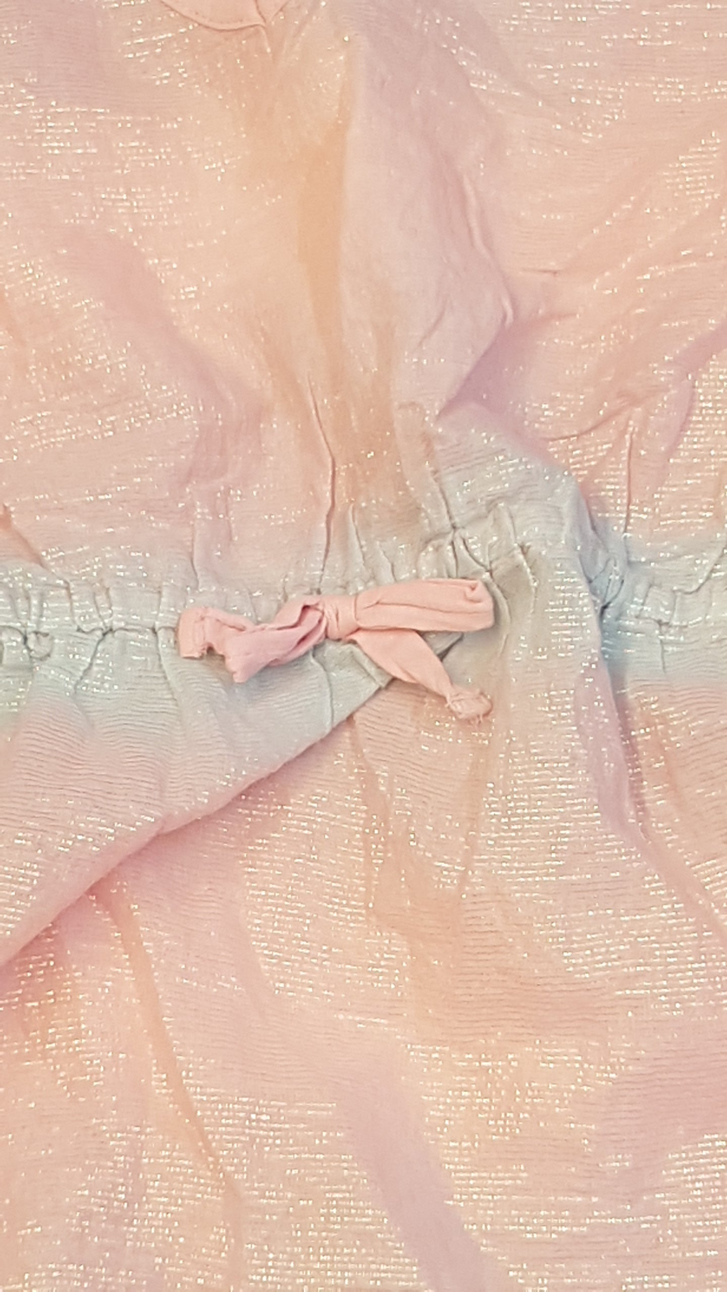 PRIMARK SZIVÁRVÁNY SZÍNŰ,CSILLOGÓS,KISLÁNY STRANDRUHA 128
