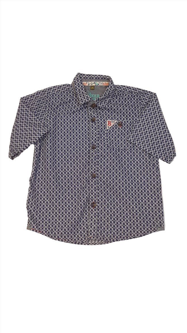 TED BAKER PRÉMIUM MINŐSÉGŰ,ELEGÁNS KISFIÚ ING 104 Hover Image