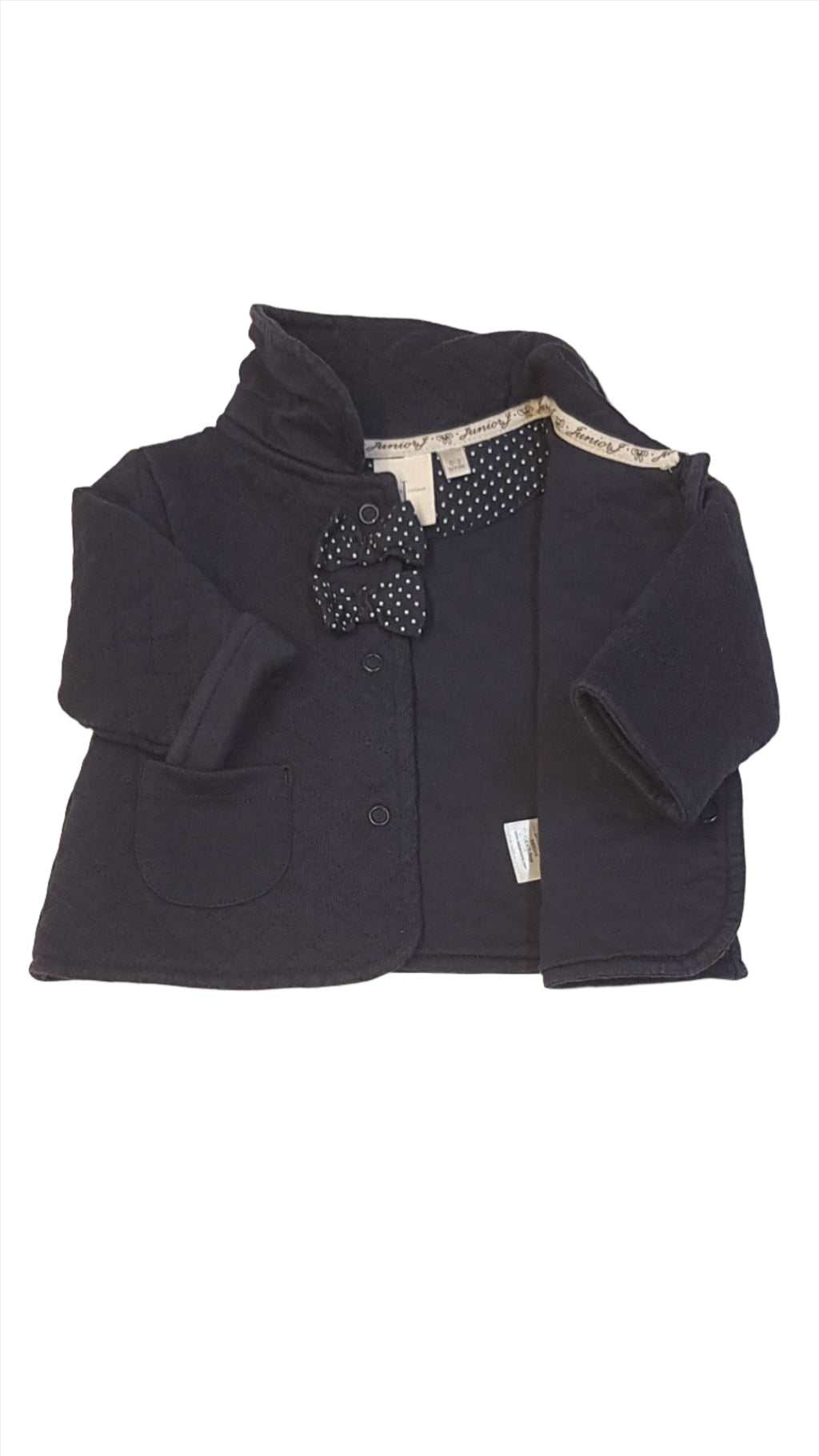 JASPER J CONRAN SÖTÉTKÉK,STEPPELT,MASNIS KISLÁNY CSINI KOCSIKABÁT 62