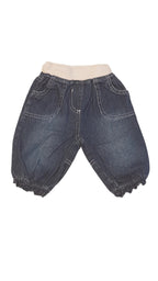 MOTHERCARE KISLÁNY PUHA  FARMERNADRÁG RÓZSASZÍN CÉRNAMINTÁVAL 62