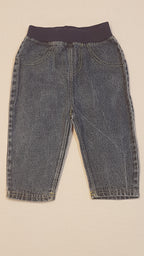 PEP&CO SÁRGA CÉRNAMINTÁS,KISFIÚ FARMERNADRÁG 74-80