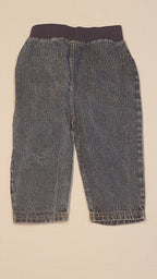 PEP&CO SÁRGA CÉRNAMINTÁS,KISFIÚ FARMERNADRÁG 74-80