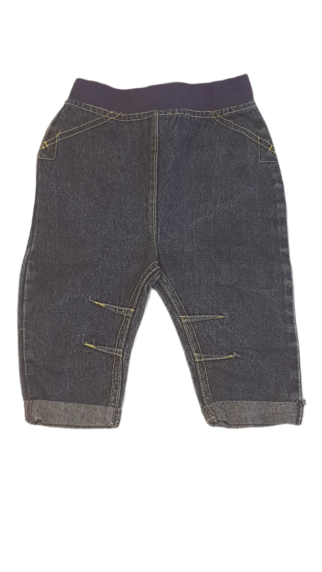 PEP&CO UNISEX SÁRGA CÉRNAMINTÁS FARMERNACI 68-74