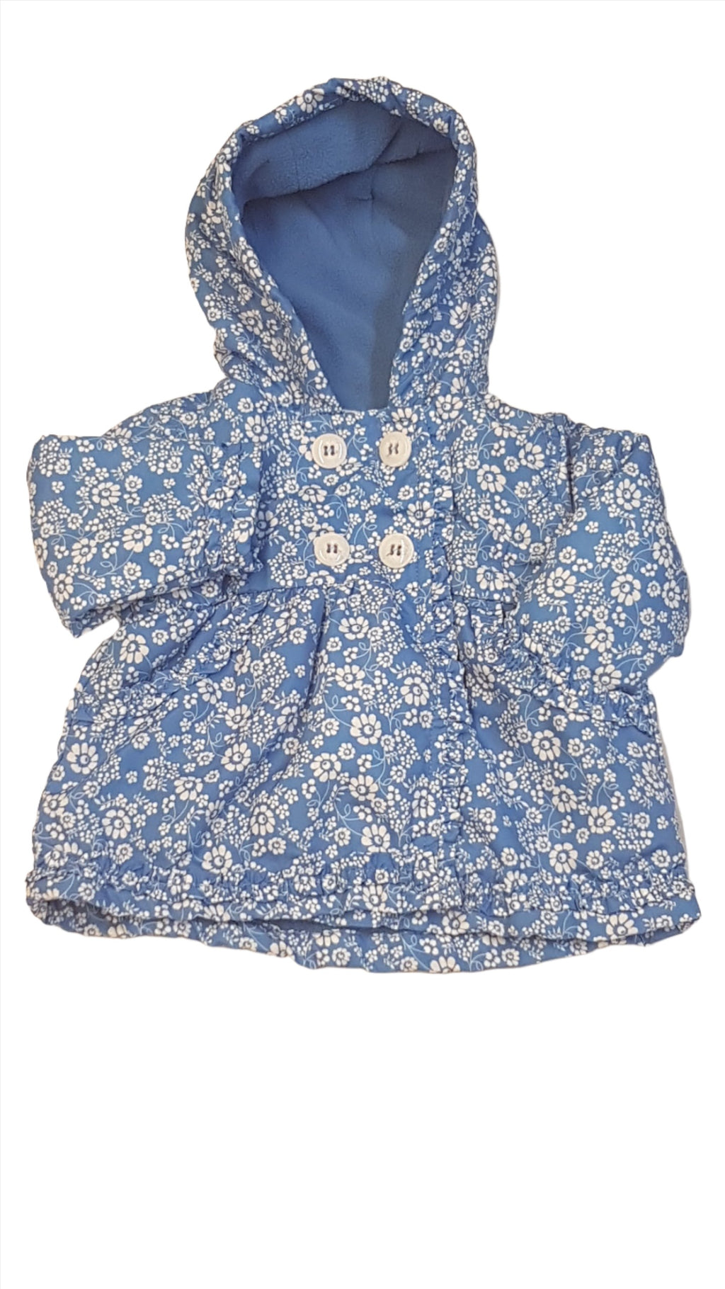 MINI KLUB DIVATOS,APRÓVIRÁGMINTÁS,FODROS,ÁTMENETI KISLÁNY KABÁT,BOLYHOS  THERMO BÉLÉSSEL 62