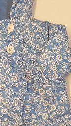 MINI KLUB DIVATOS,APRÓVIRÁGMINTÁS,FODROS,ÁTMENETI KISLÁNY KABÁT,BOLYHOS  THERMO BÉLÉSSEL 62