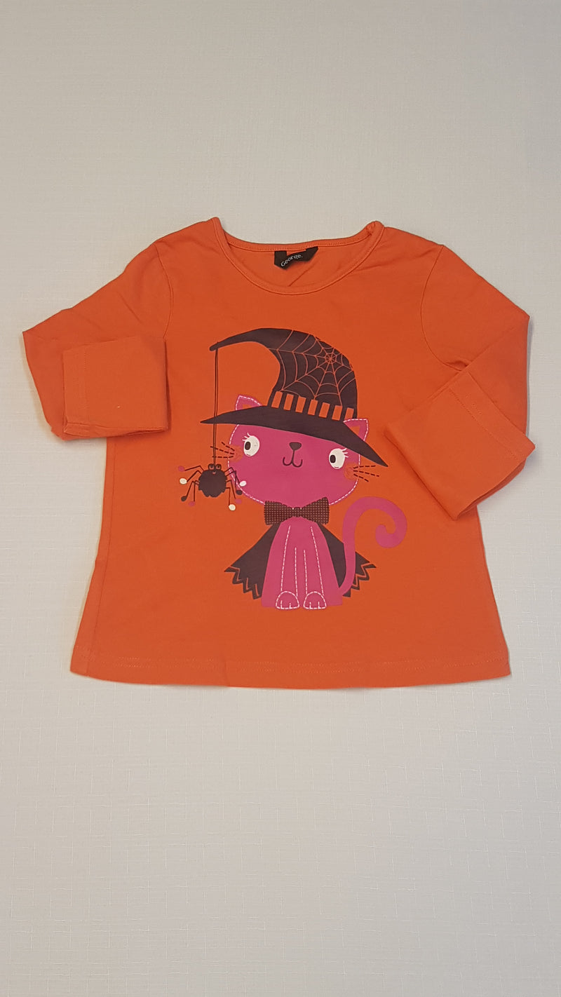 GEORGE                     KISLÁNY   FELSŐ CICA BOSZIS FIGURÁVAL 104-110