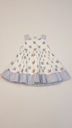 TU APRÓ VIRÁGMINTÁS,CSÍKOS,KISLÁNY ,ALKALMI RUHÁCSKA 62-68