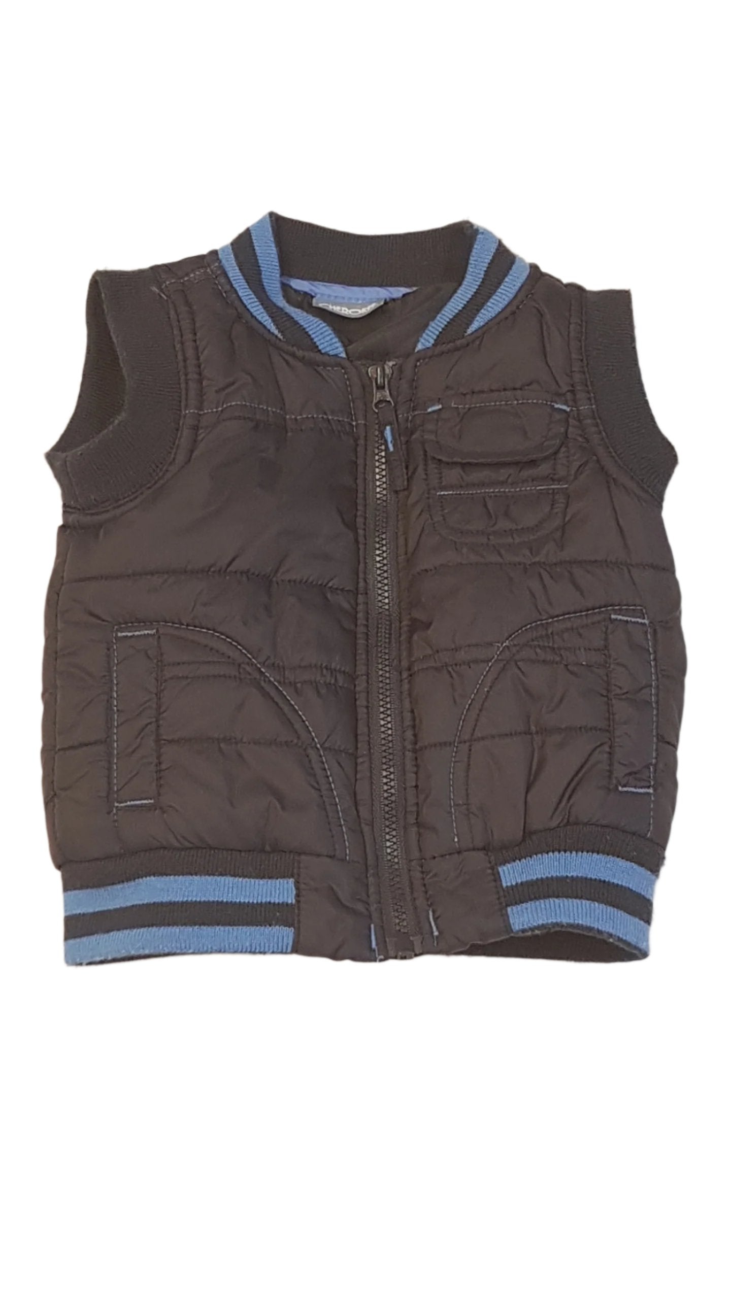 CHEROKEE SÖTÉTKÉK,STEPPELT KISFIÚ DIVATMELLÉNY 68