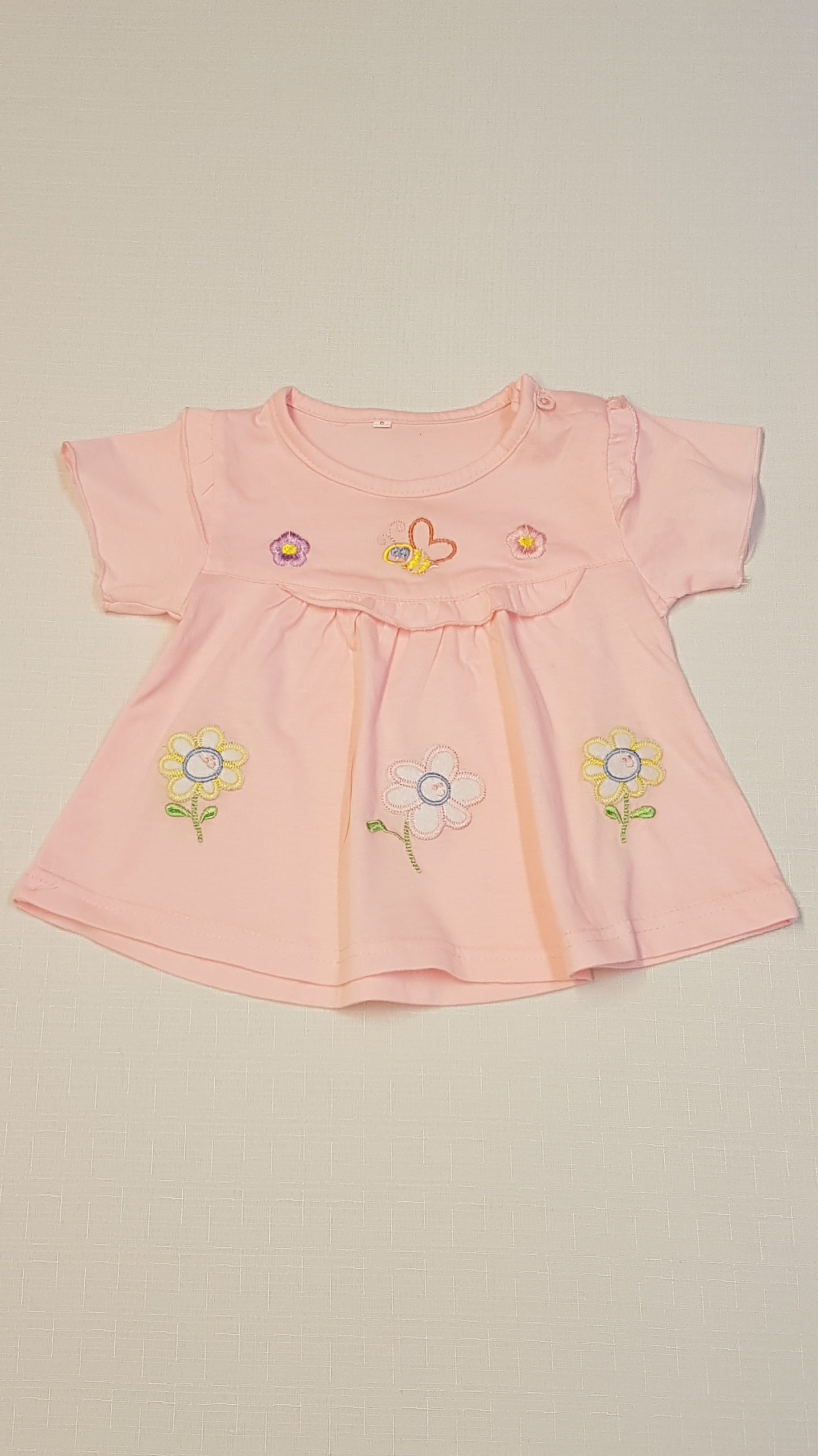 VIRÁGOS,MÉHECSKÉS,HÍMZETT,KISLÁNY TUNIKA FELSŐ 74