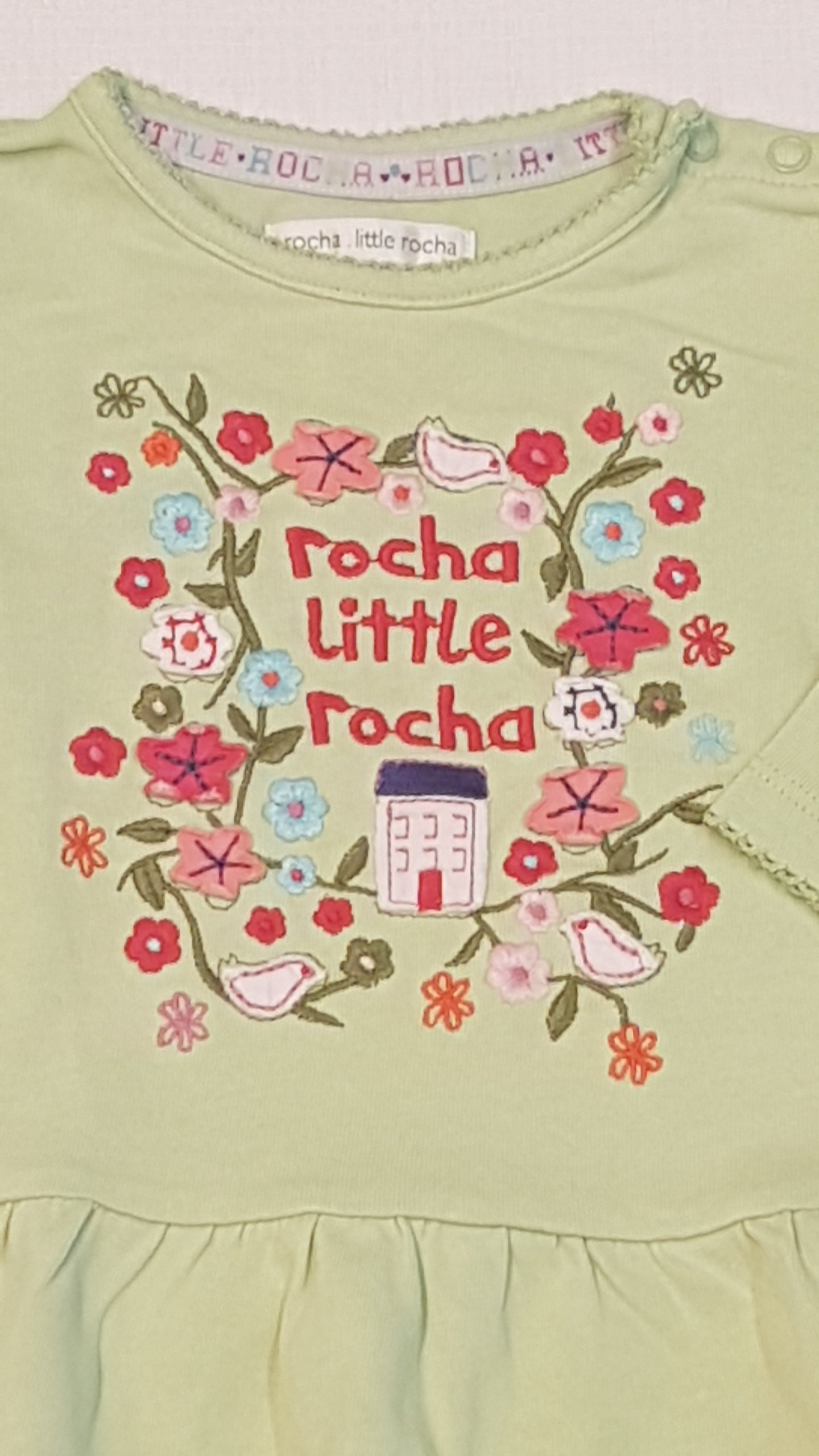 DEBENHAMS HÍMZETT,FODROS ALJÚ KISLÁNY FELSŐ 74