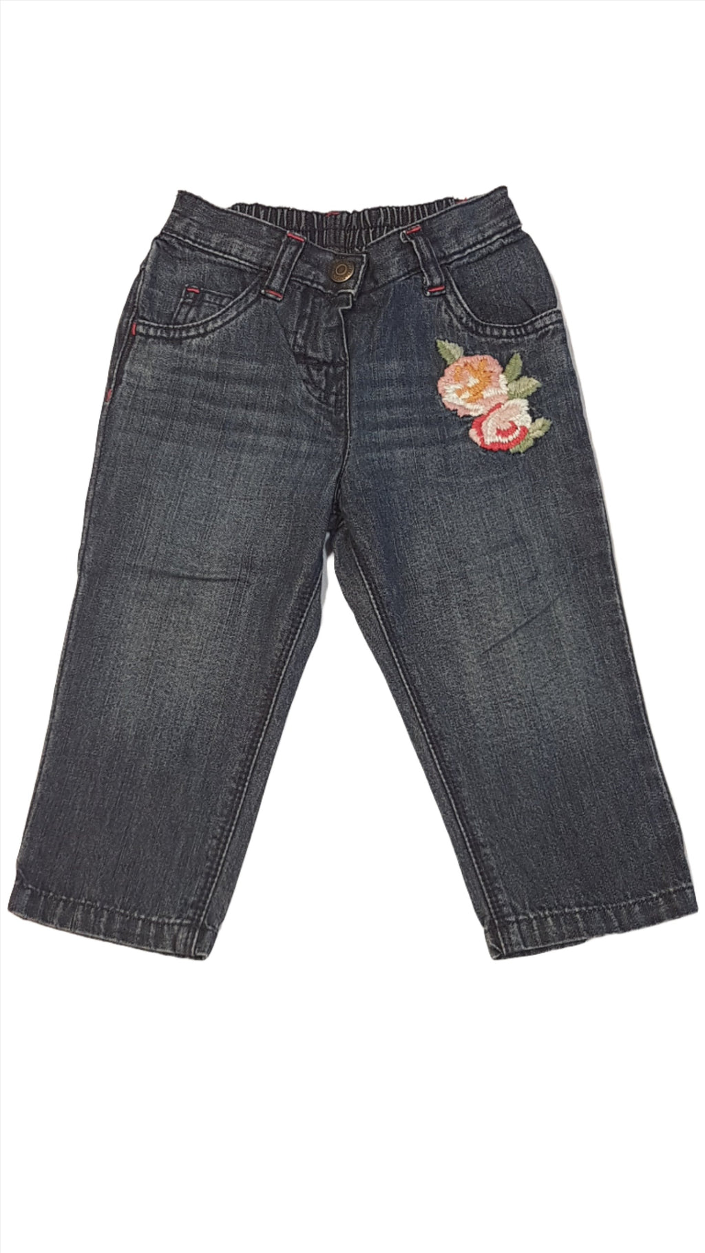 MONSOON EXTRAMINŐSÉGŰ,HÍMZETT KISLÁNY FARMERNADRÁG 74-80