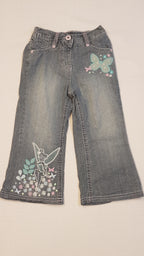 GEORGE DISNEY TINKER BELL KOPTATOTT,HÍMZETT,FLITTERES KISLÁNY FARMERNADRÁG,VÉKONY BÉLÉSSEL 92-98