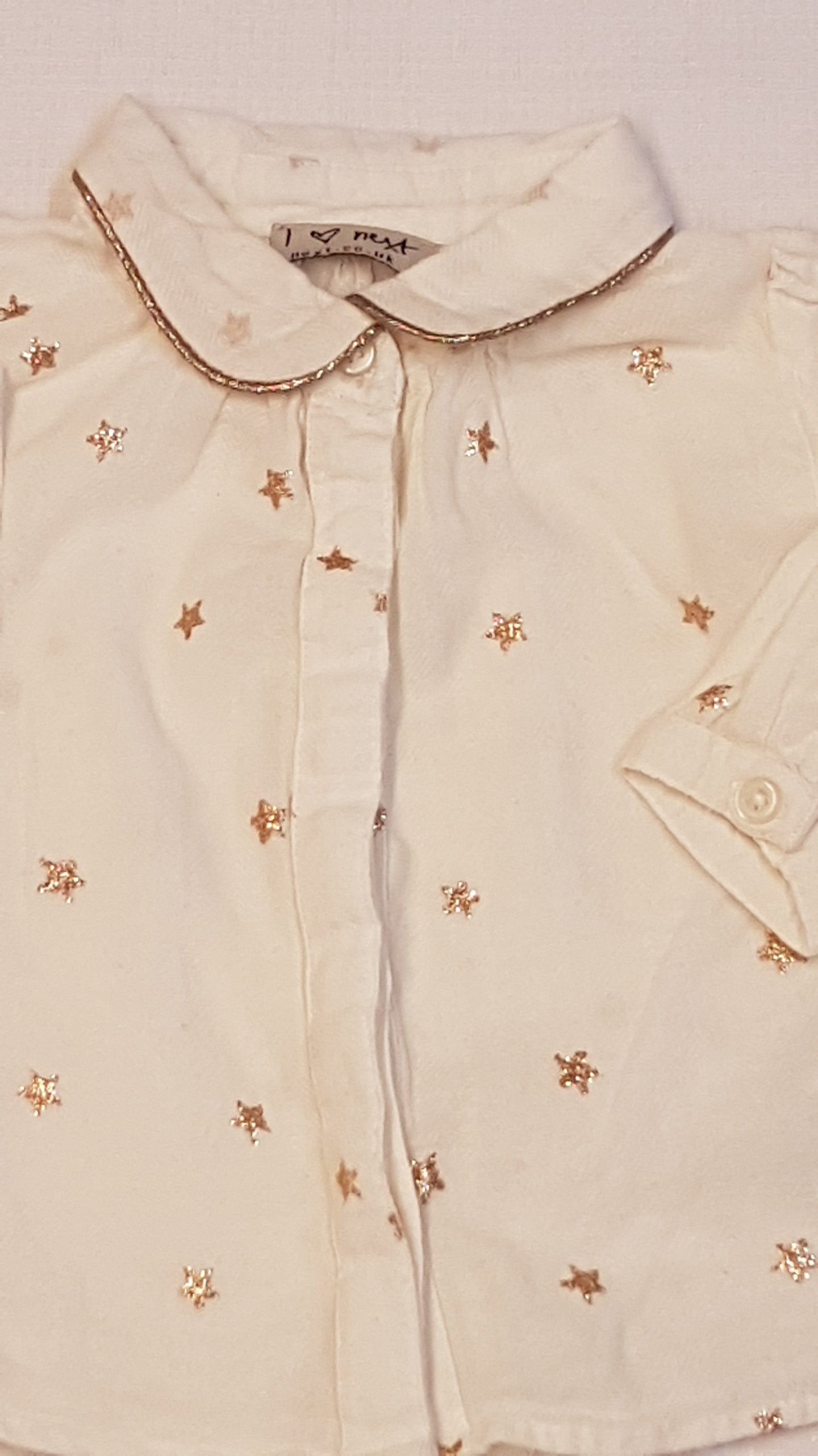 NEXT CSILLAGOS,CSILLÁMPOROS KISLÁNY DIVATOS BLÚZ 68