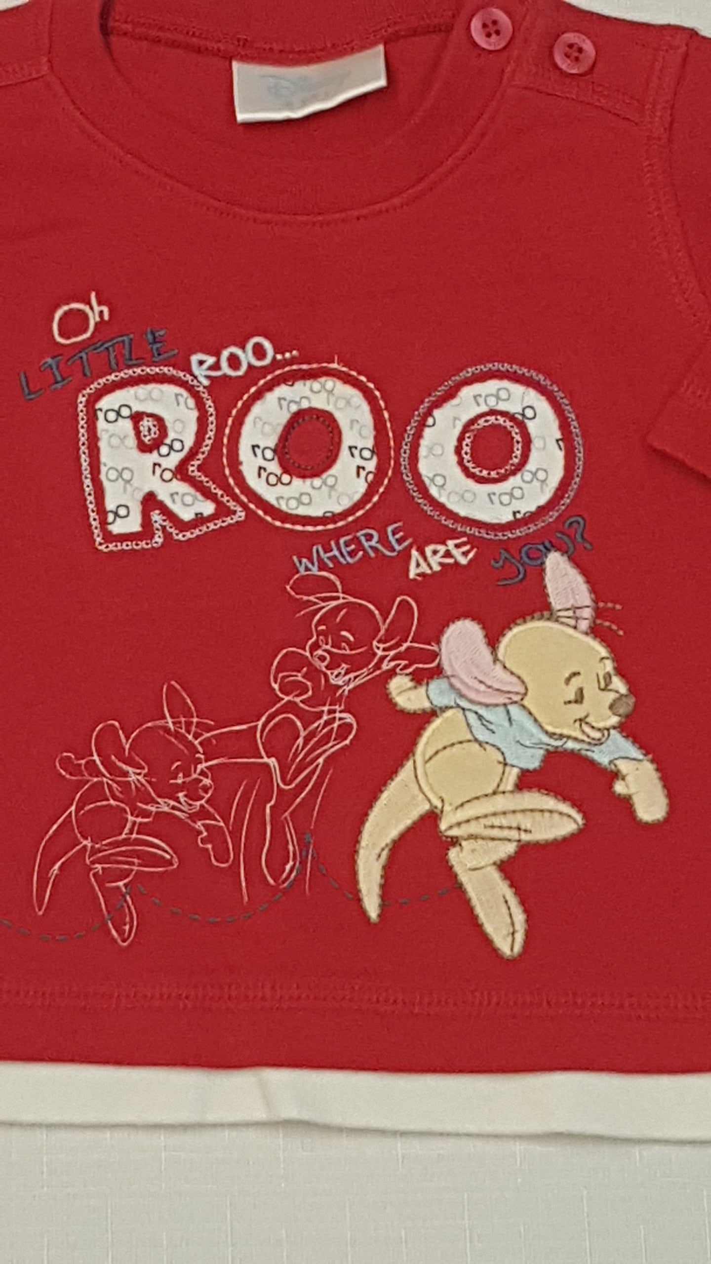 DISNEY BABY ZSEBIBABA HÍMZETT UNISEX FELSŐ 62