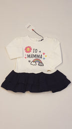 CÍMKÉS  BLU KIDS EXTRAMINŐSÉGŰ,NAGYON SZÉP,SZIVÁRVÁNYOS KISLÁNY RUHA 62