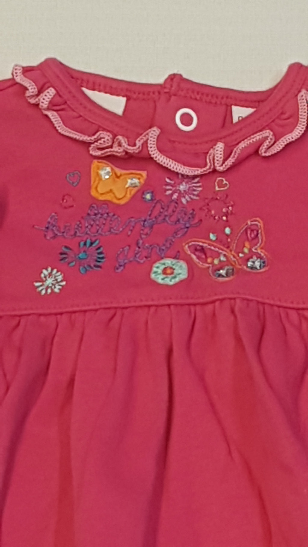 DEBENHAMS FODROS,HÍMZETT,KISLÁNY RUHÁCSKA 62