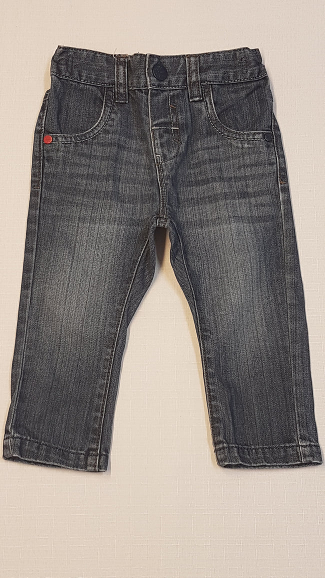 NEXT KOPTATOTT,TRENDI,KISFIÚ FARMERNADRÁG,ÁLLÍTHATÓ GUMIS DERÉKRÉSSZEL 80 Hover Image