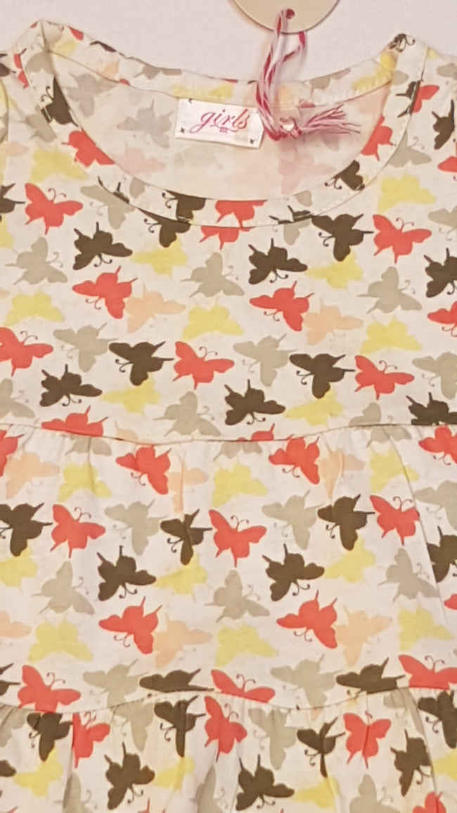 CÍMKÉS NEW LOOK GIRLS SZÍNES,PILLANGÓS,KISLÁNY PAMUTRUHÁCSKA 74 Main Image