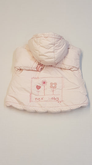 NEXT BABY VIRÁGOS,HÍMZETT KISLÁNY TÉLIKABÁT 74