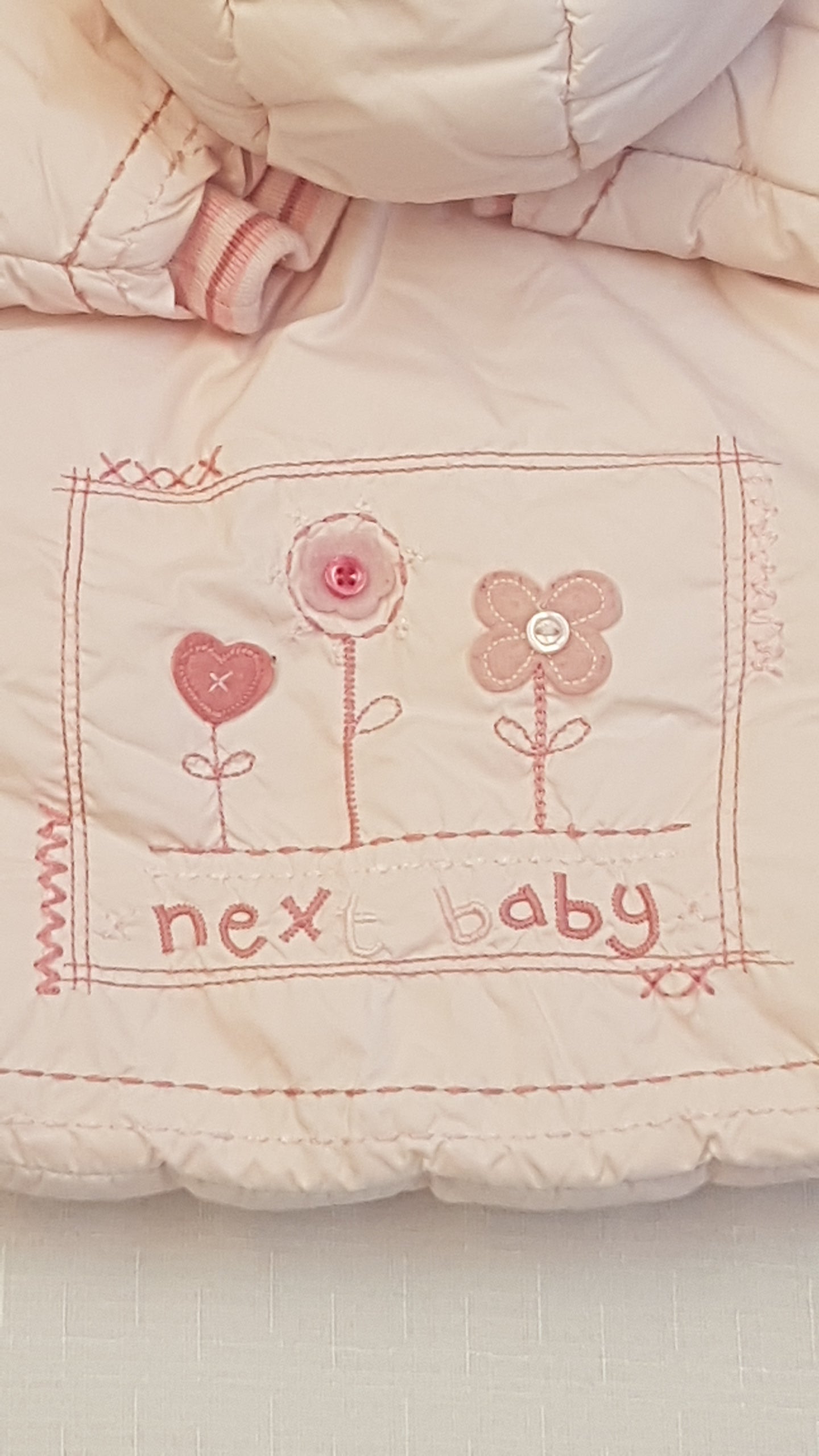 NEXT BABY VIRÁGOS,HÍMZETT KISLÁNY TÉLIKABÁT 74