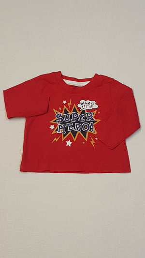 EARLY DAYS SUPER HERO FELIRATOS,HOSSZÚUJJÚ UNISEX PÓLÓ 56-62