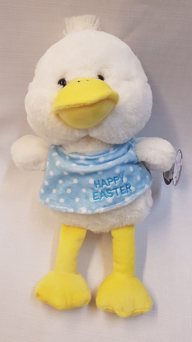 CÍMKÉS HAPPY EASTER FELIRATOS,TÜNDÉRI,ÖLELHETŐ MINŐSÉGI PLÜSS KISKACSA Hover Image