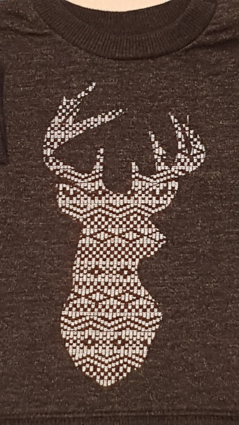 F&F VAGÁNY,SZARVASFEJES KISFIÚ PULÓVER 68