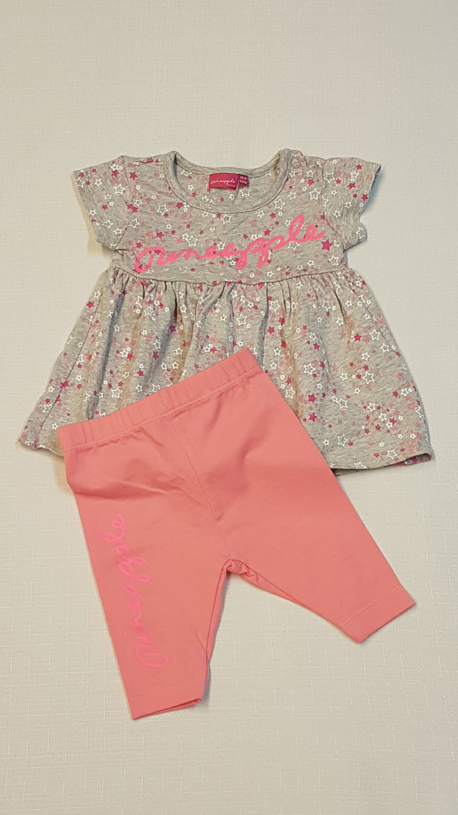 PINEAPPLE EXTRAMINŐSÉGŰ,CSILLAGMINTÁS,KÉTRÉSZES KISLÁNY SZETT 56 Hover Image