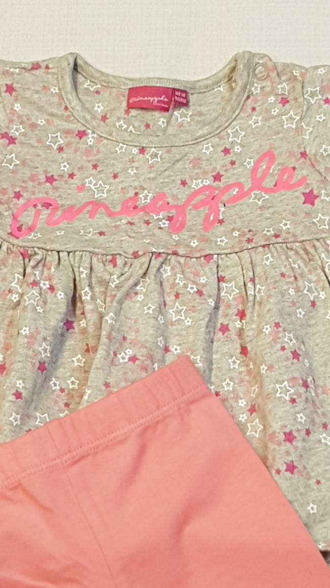 PINEAPPLE EXTRAMINŐSÉGŰ,CSILLAGMINTÁS,KÉTRÉSZES KISLÁNY SZETT 56 Main Image