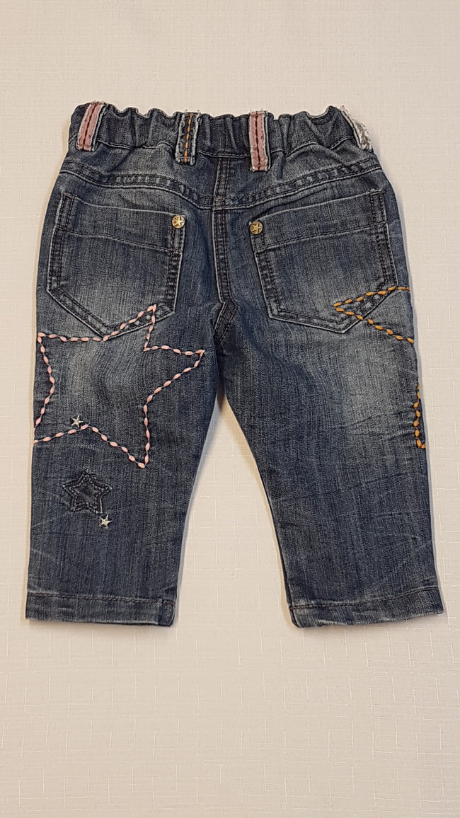 NEXT TRENDI,CSILLAGMINTÁS,KOPTATOTT,KISLÁNY FARMERNADRÁG,ÁLLÍTHATÓ GUMIS DERÉKRÉSSZEL 74 Main Image