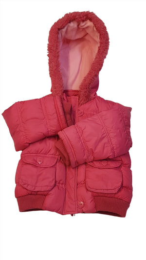 MOTHERCARE DIVATOS,STEPPELT,CSINI KISLÁNY TÉLIKABÁT 98