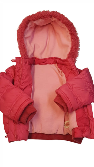 MOTHERCARE DIVATOS,STEPPELT,CSINI KISLÁNY TÉLIKABÁT 98