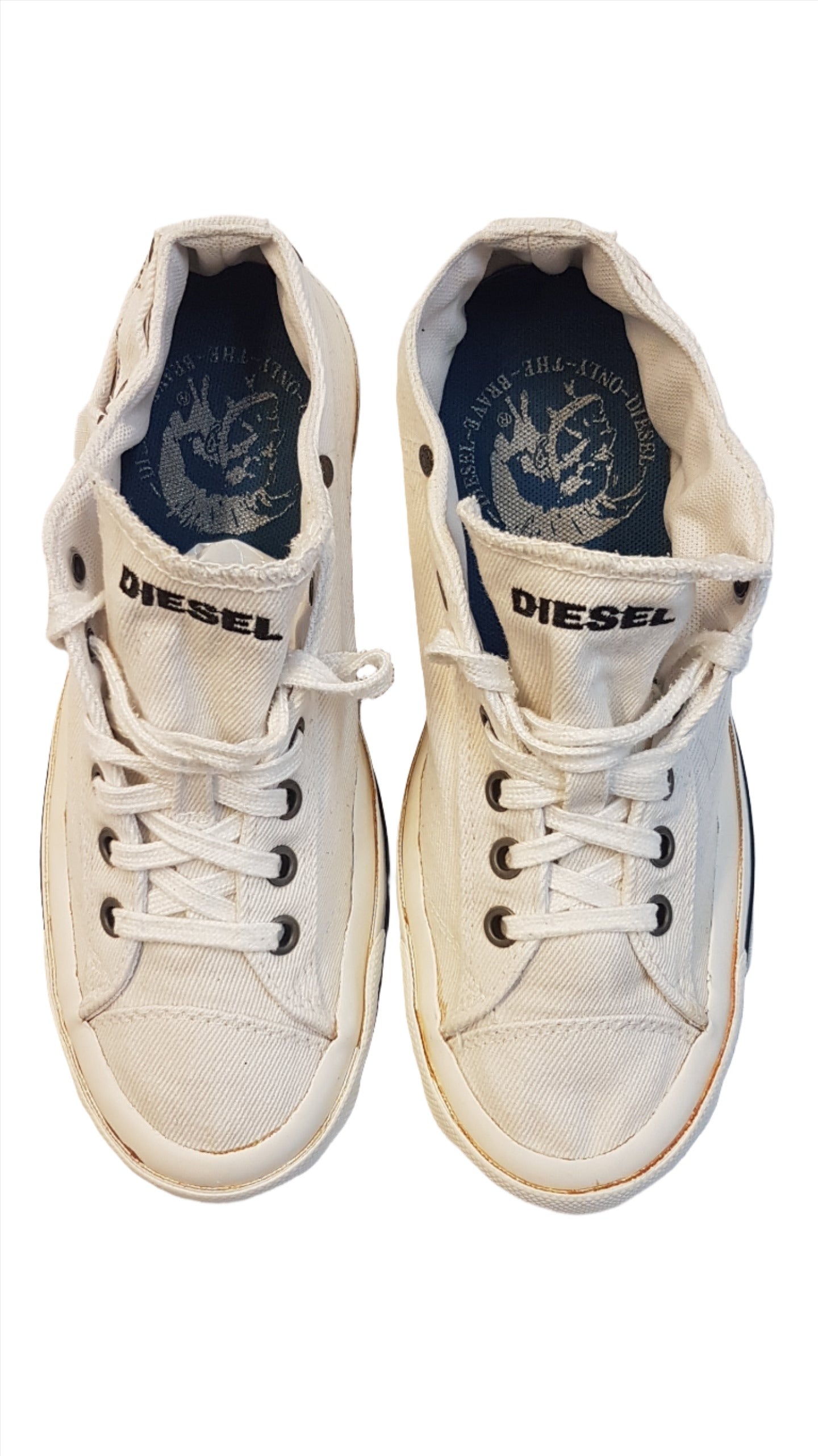 DIESEL TRENDI,FEHÉR,UNISEX VÁSZONCIPŐ 38