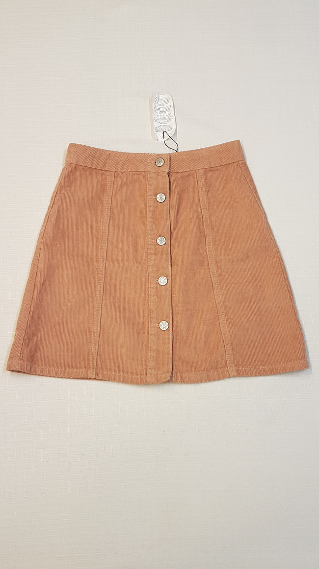 CÍMKÉS DENIM CO. PÚDERSZÍNŰ,MIKRÓBÁRSONY SZOKNYA 158-164 Hover Image