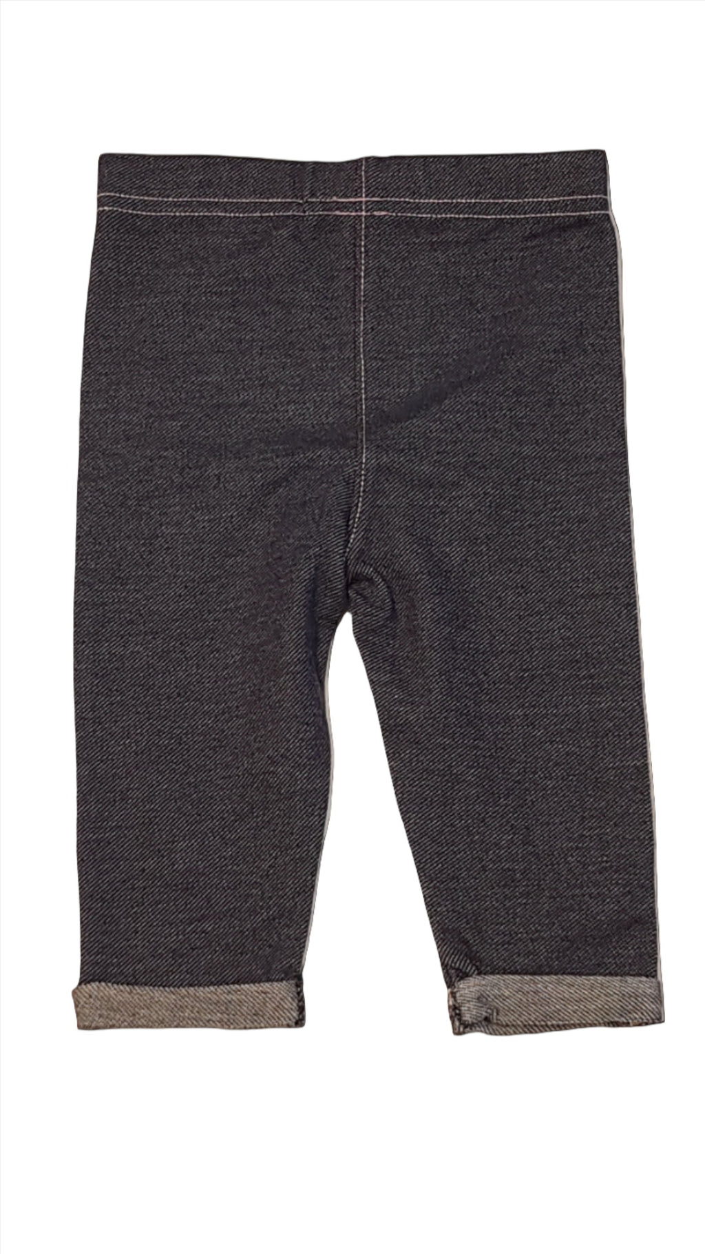 ÚJ GEORGE RÓZSASZÍN CÉRNAMINTÁS,FARMER HATÁSÚ KISLÁNY LEGGINGS 62-68